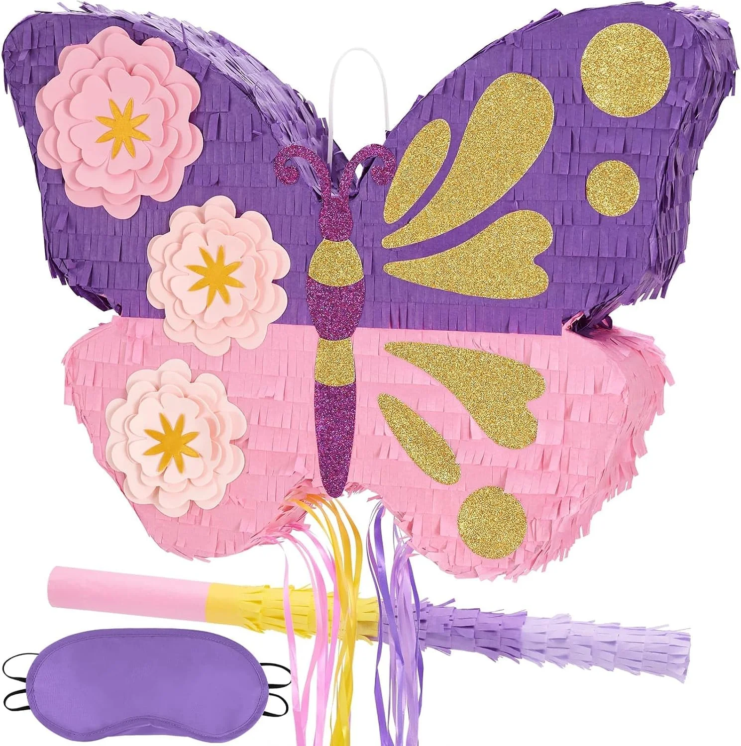 Piñata Mariposa WERNNSAI Rosa Púrpura para Fiestas de Cumpleaños