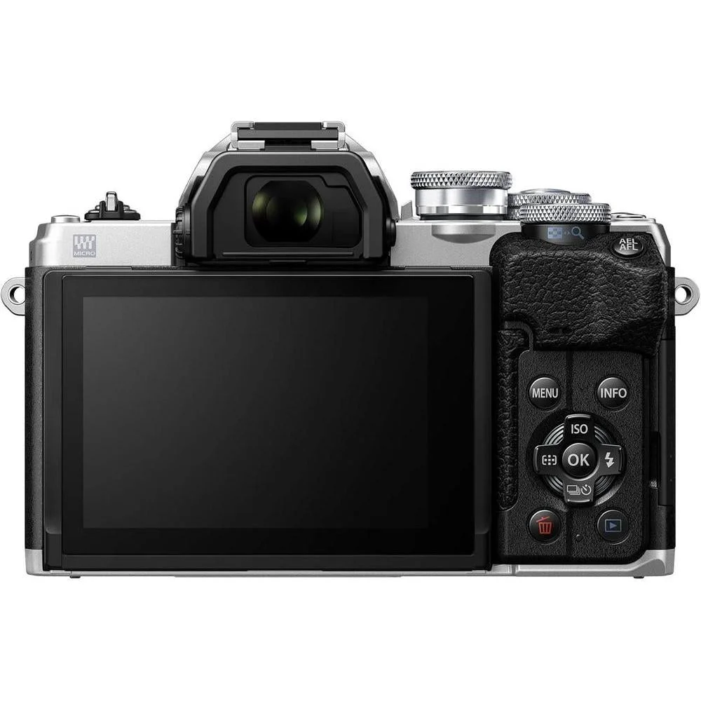 OM System Olympus E-M10 Mark IV Plata Cámara 20MP Estabilización De Imagen 4K Wi-Fi