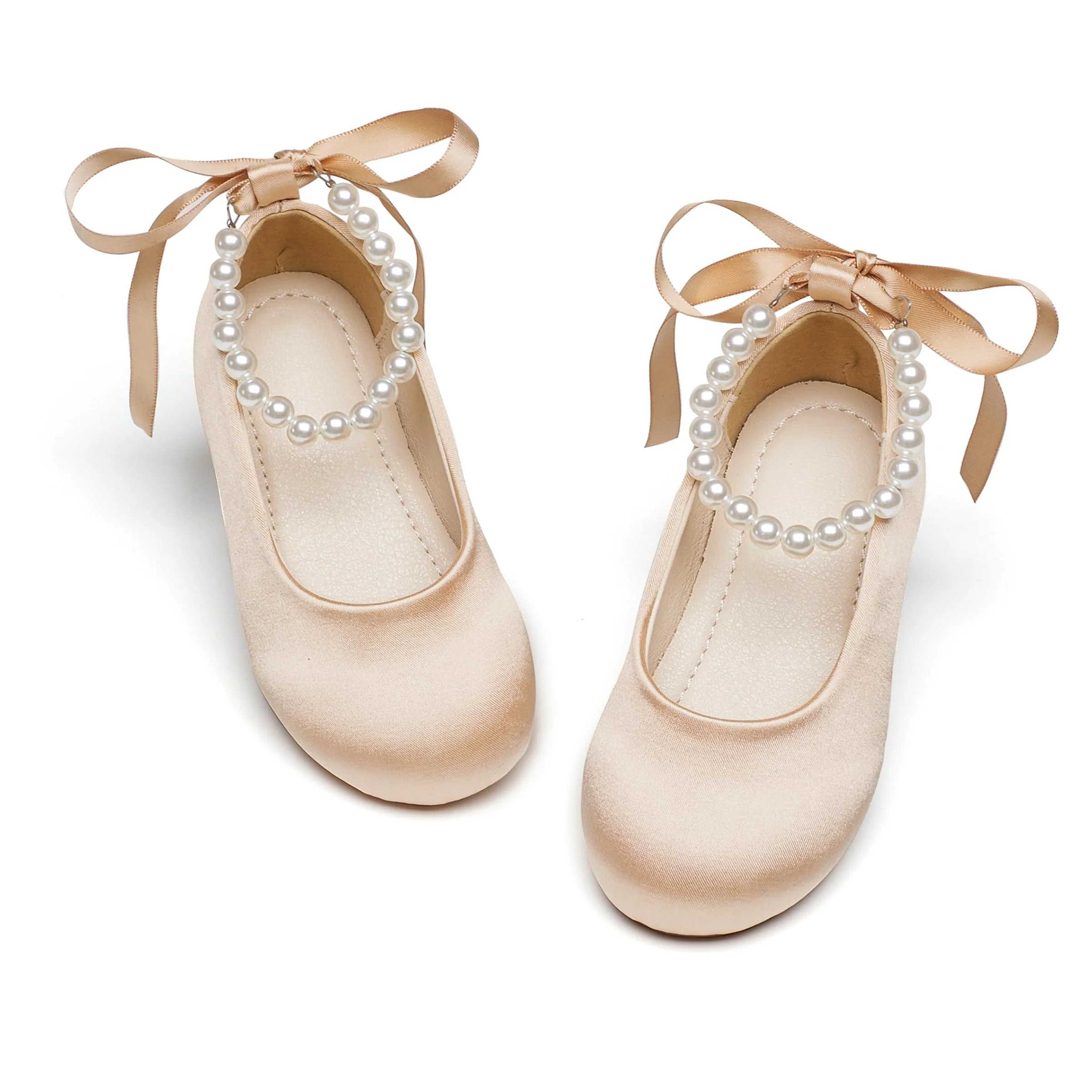 Zapato Phiramin Niña Bailarina Perla con Correa para Fiesta