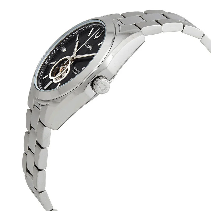 Reloj Bulova Surveyor Automático - Esfera Negra 42mm (96A270)
