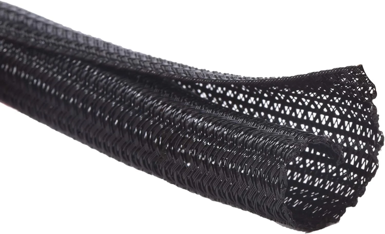Malla cubre cables Alex Tech 25 pies 1.25 pulgadas negro