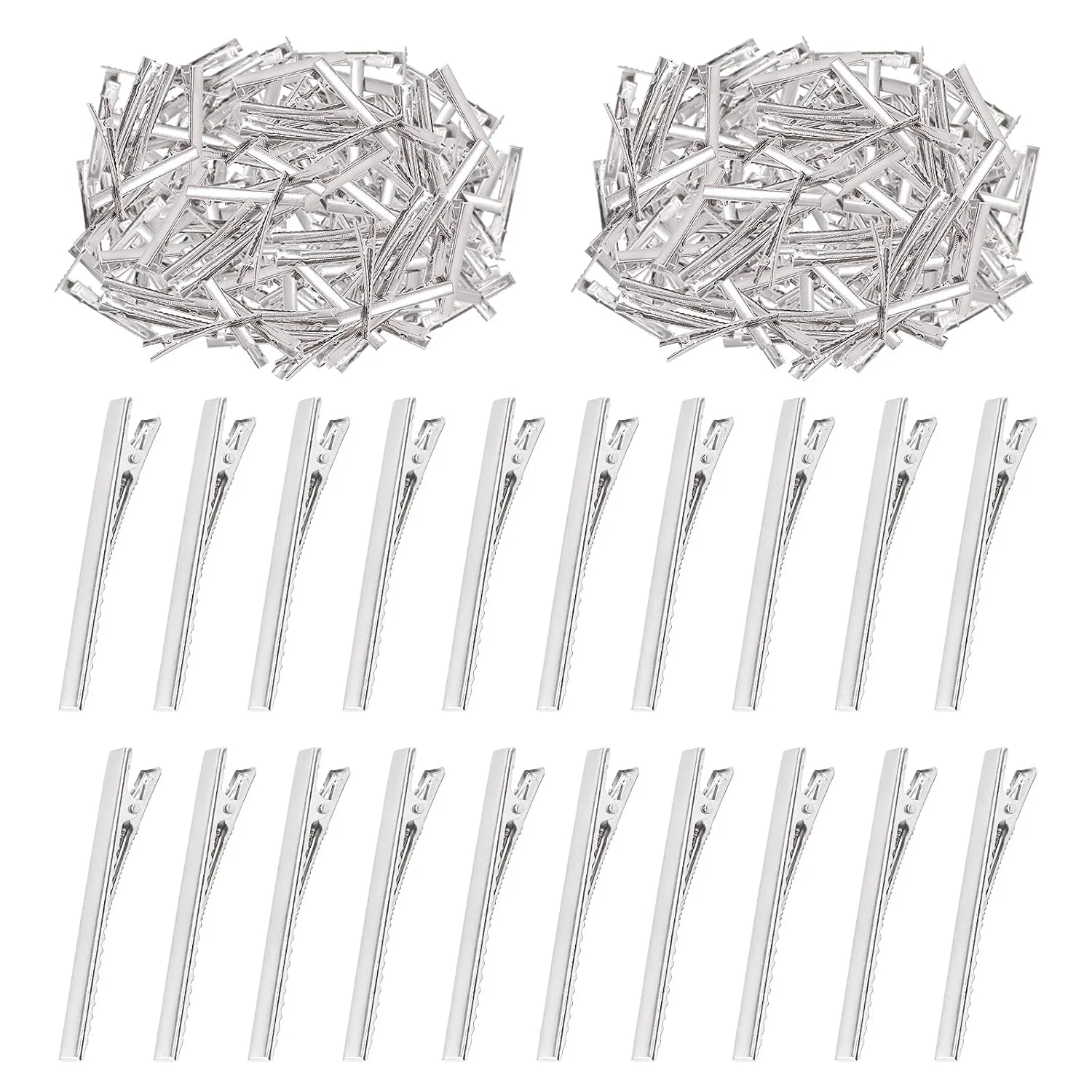 Kit de 200 pinzas para cabello tipo cocodrilo de 7.5 cm Swpeet
