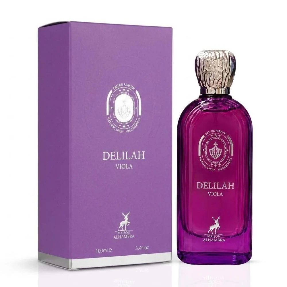 Maison Alhambra Delilah Viola EDP para mujer, perfume floral afrutado, botella de 100 ml. Ideal para todo el día