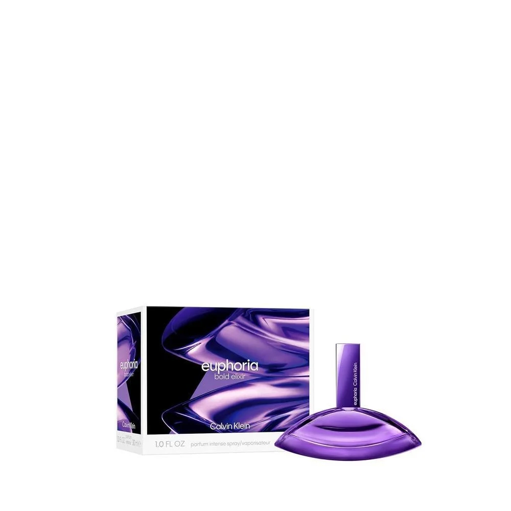 Calvin Klein Euphoria Bold Elixir Parfum Intense, perfume para mujer con jazmín, orquídea ahumada, vainilla y roble