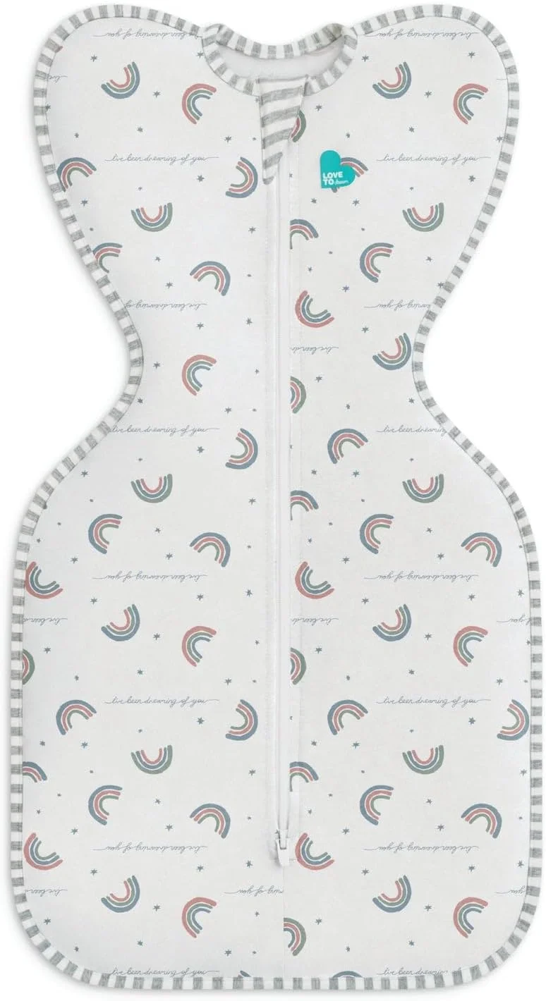Love to Dream Swaddle Up, Baby Sleep Sack   1.0 TOG, 8-13lbs, Rainbow Dream