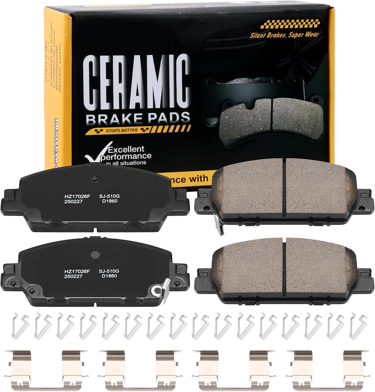 Pastillas de freno delantero cerámicas D1860 para Honda Accord 2016-2017 LX-S