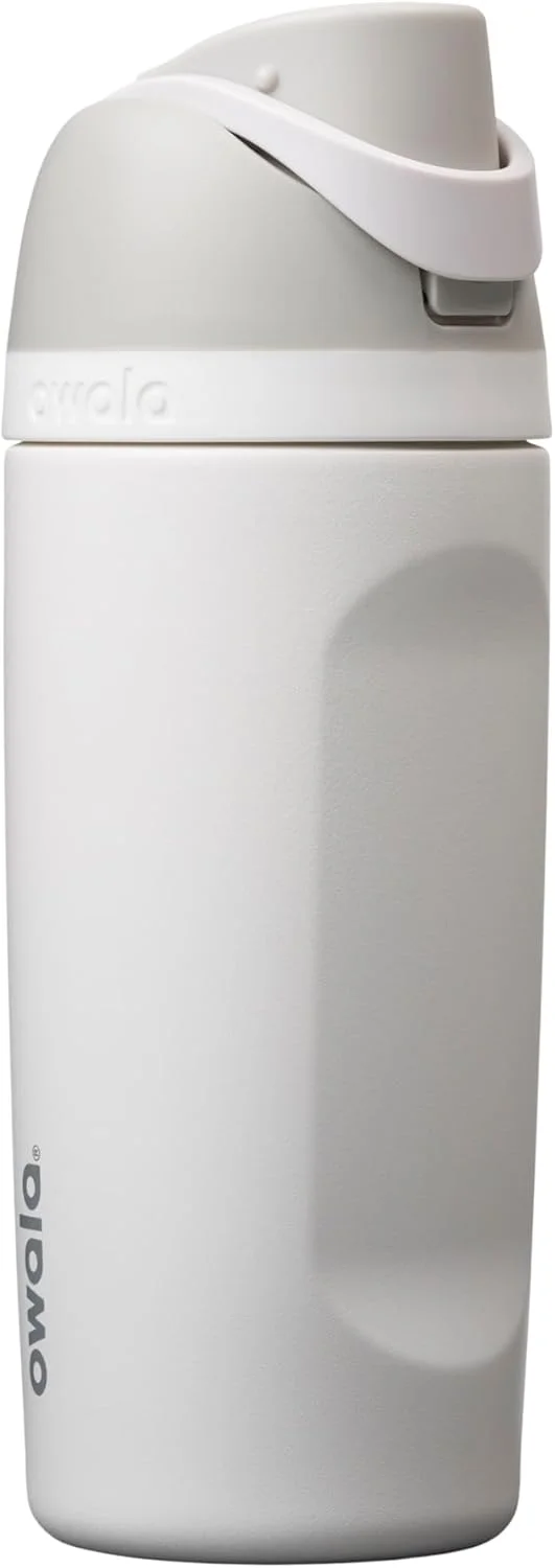 Botella de agua Owala FreeSip Kids acero inoxidable 16 oz Shy Marshmallow