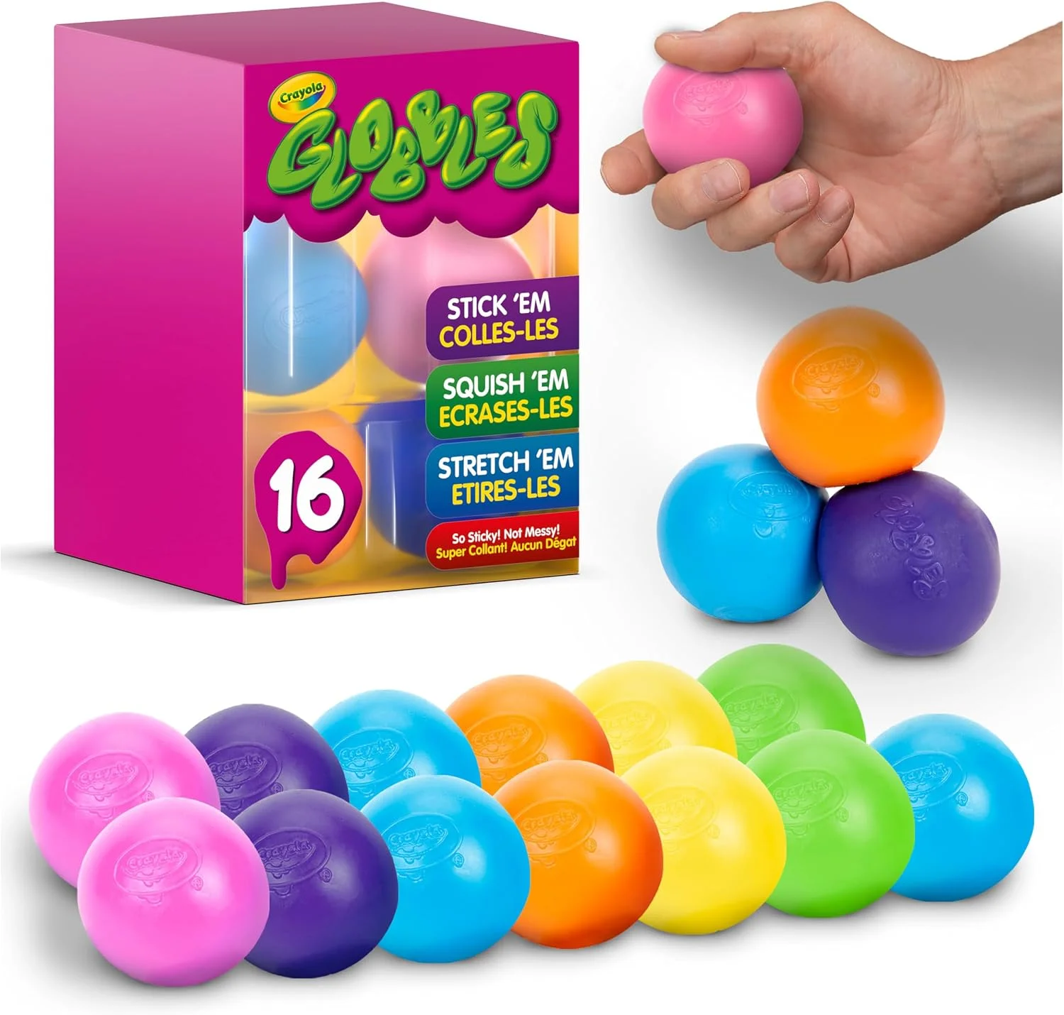 Crayola Globbles Squish Toys Set 16 Piezas