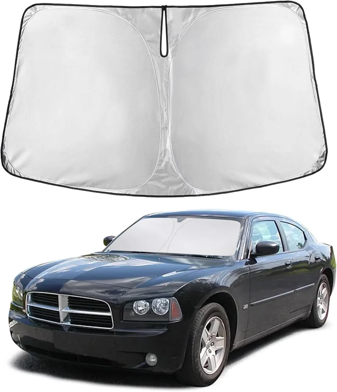 Parasol para parabrisas EcoNour compatible con Dodge Charger 2006-2010