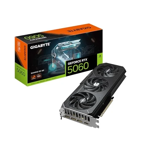 Tarjeta de video GIGABYTE GeForce RTX 5060 Gaming OC 8GB GDDR7