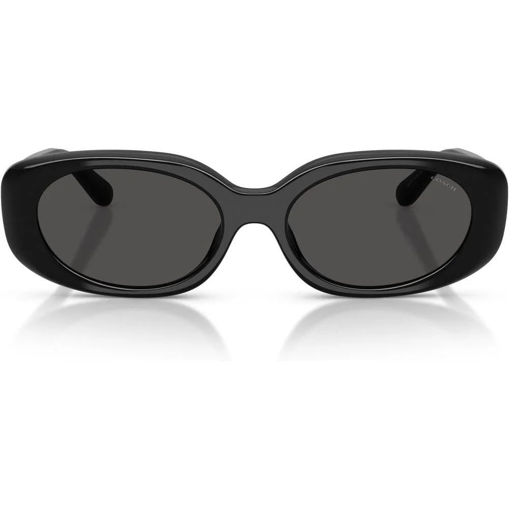 Coach HC8443D Sunglasses, Black/Grey Solid, 54 mm