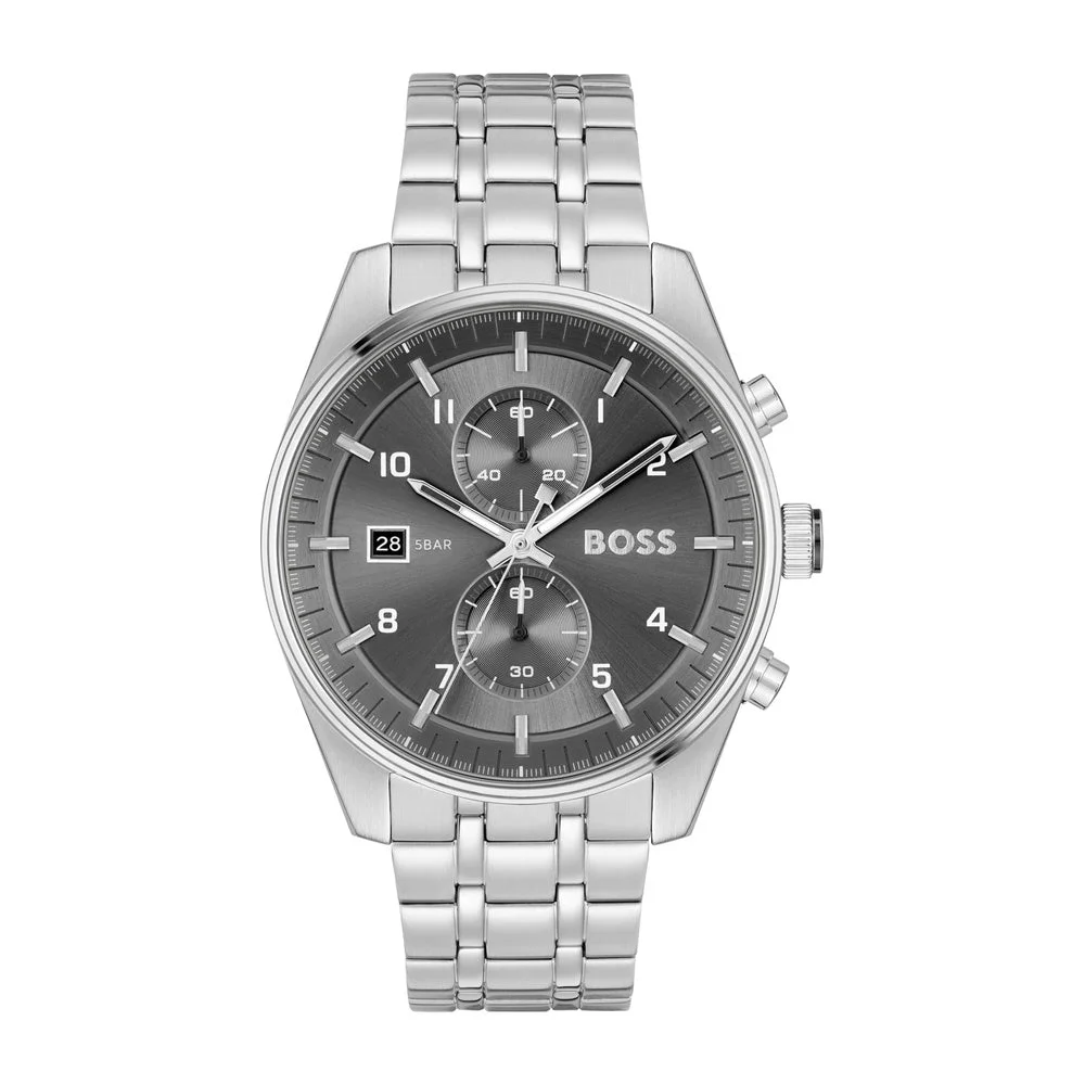 Reloj Boss Skytraveller Cronógrafo Cuarzo 44mm Acero