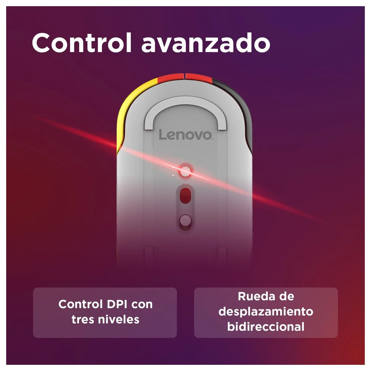 Lenovo Mouse silencioso Bluetooth 350 Fan Edition, ergonómico e inalámbrico, multimodal con batería duradera