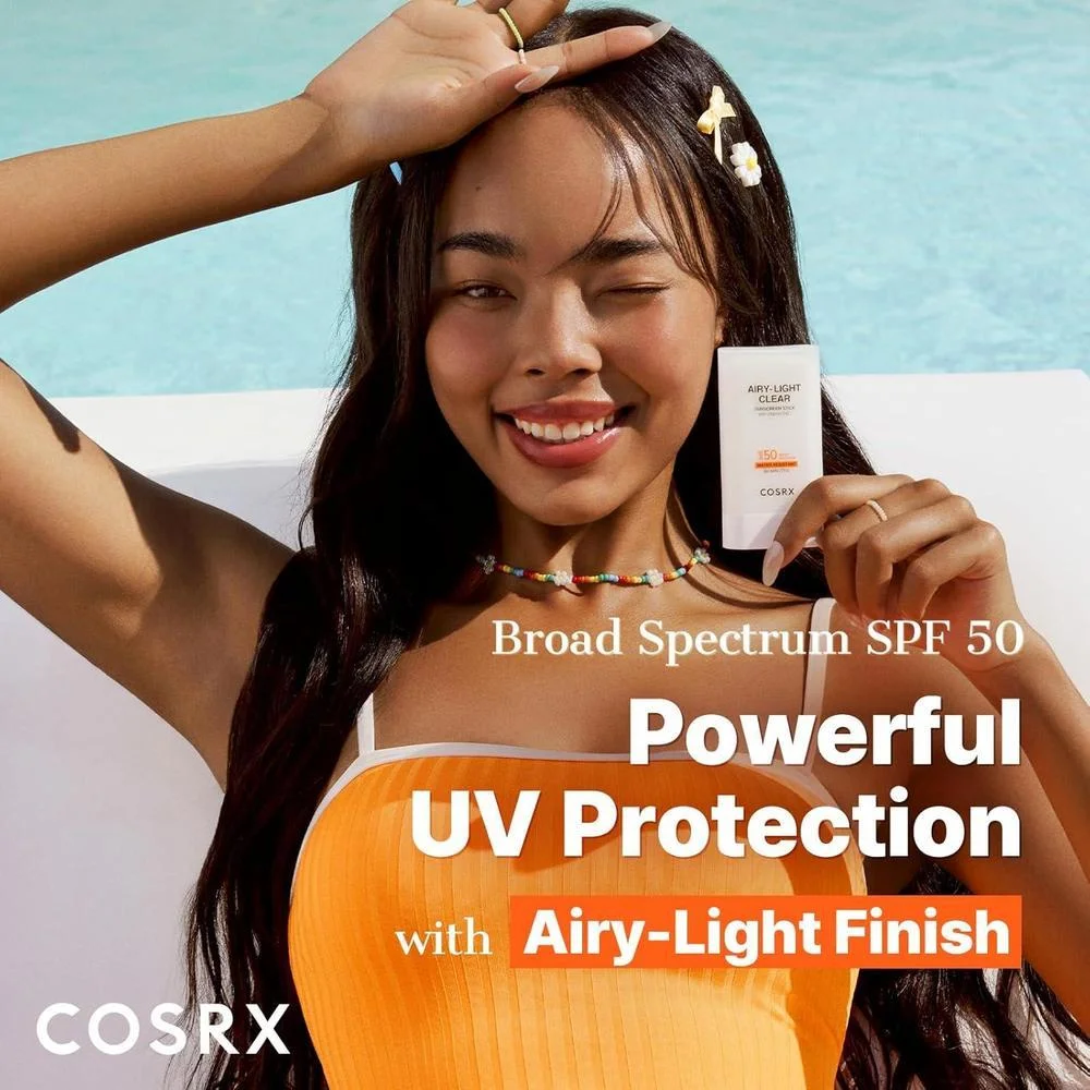 Protector Solar en Barra Transparente y Ligero SPF 50 con Vitamina E y C 19g