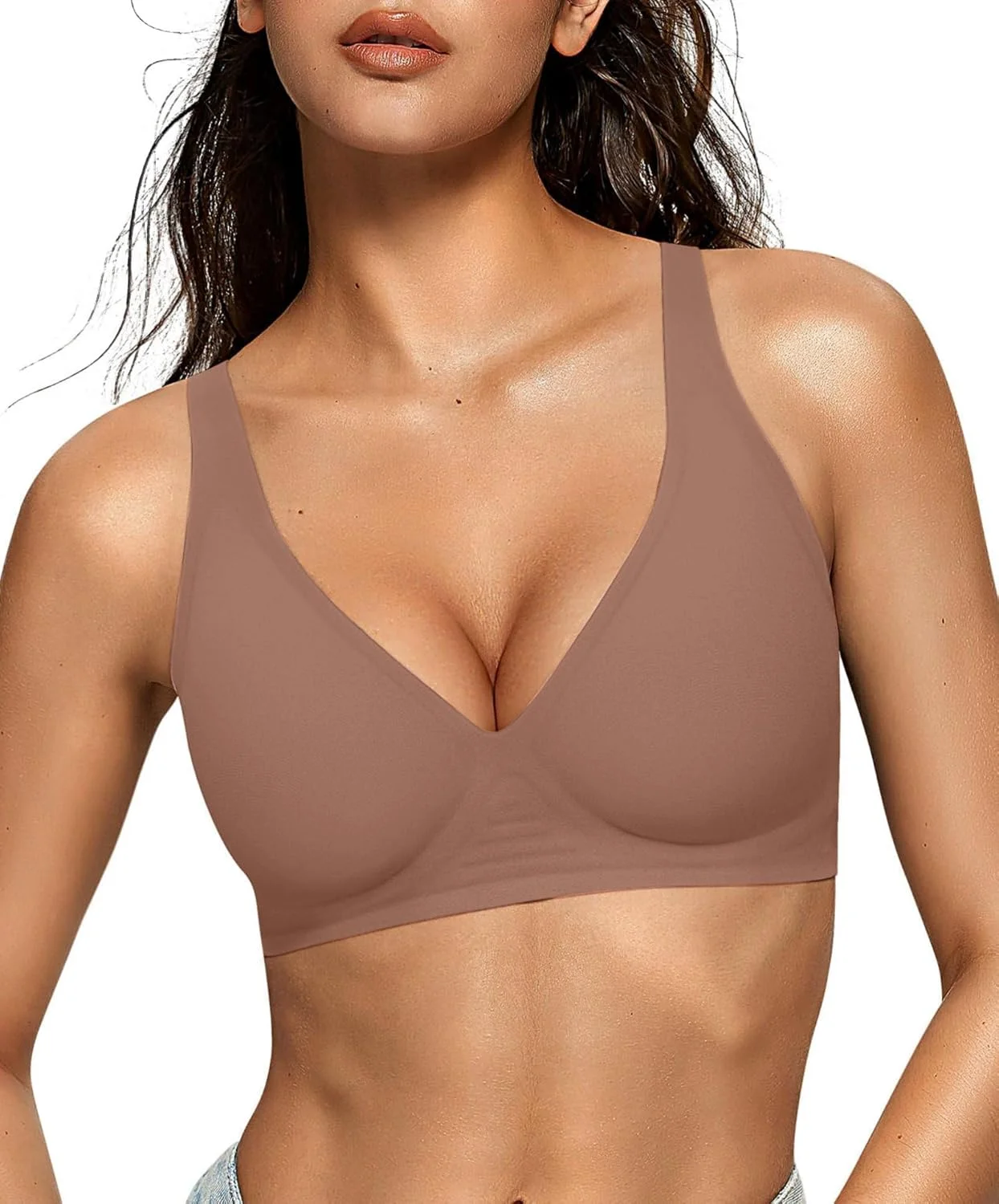 Sostén Oeak Jelly Wireless Deep V sin varillas