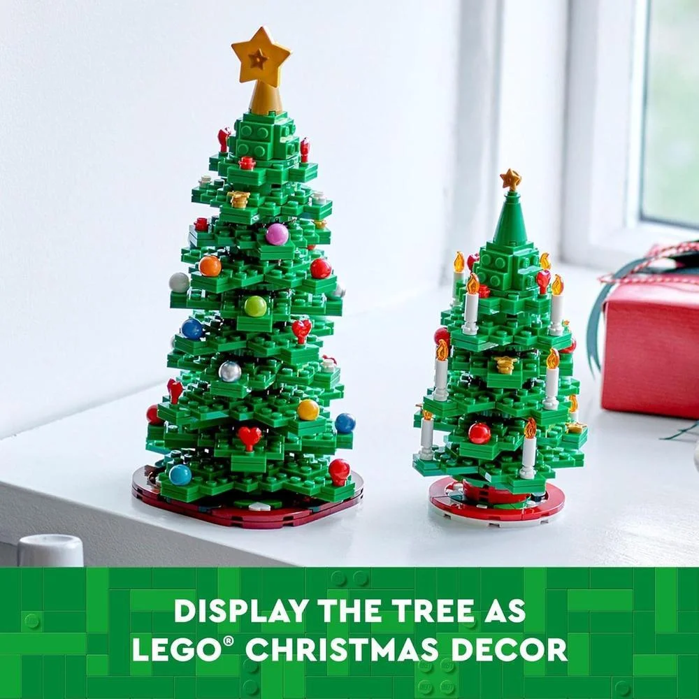 LEGO Árbol de Navidad, juguete de construcción para niños y niñas a partir de 12 años, mini decoración navideña para el hogar