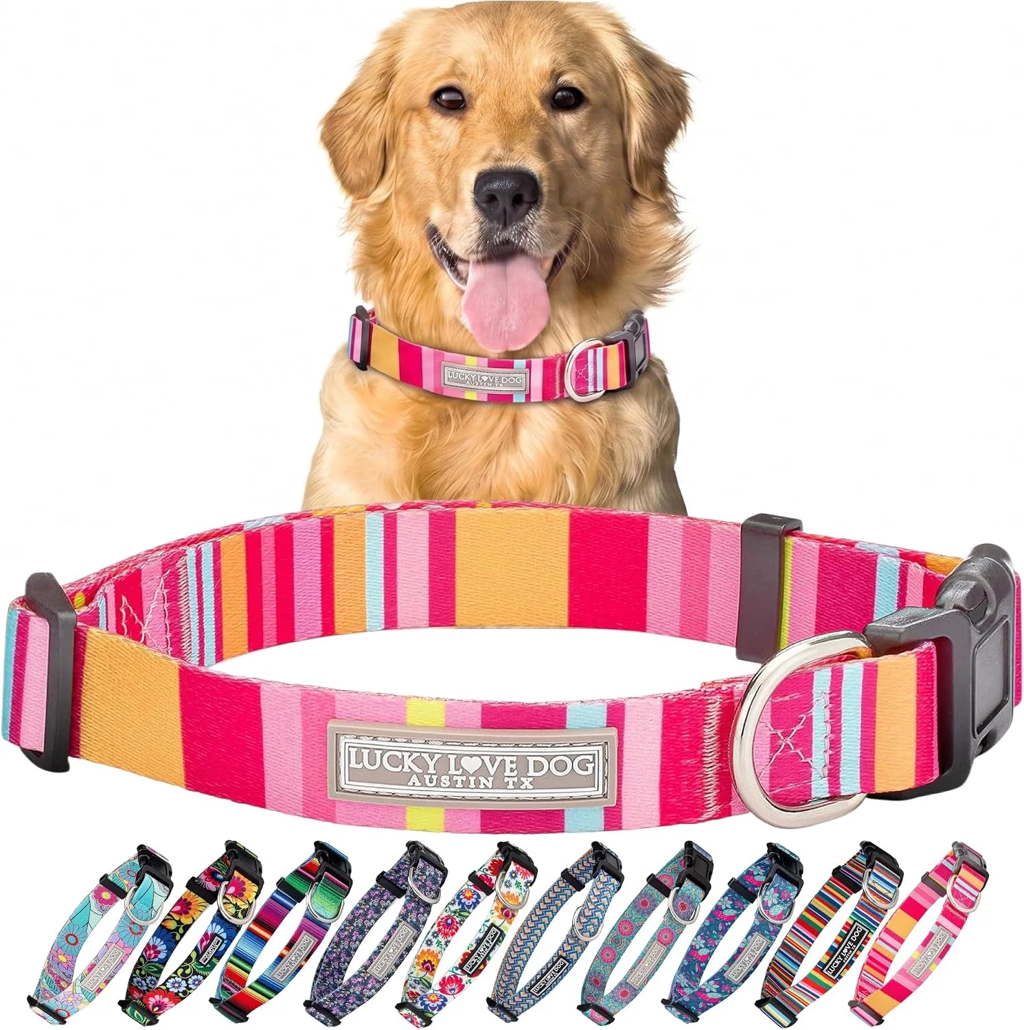 Collar ajustable Lucky Love Dog Molly para perros grandes