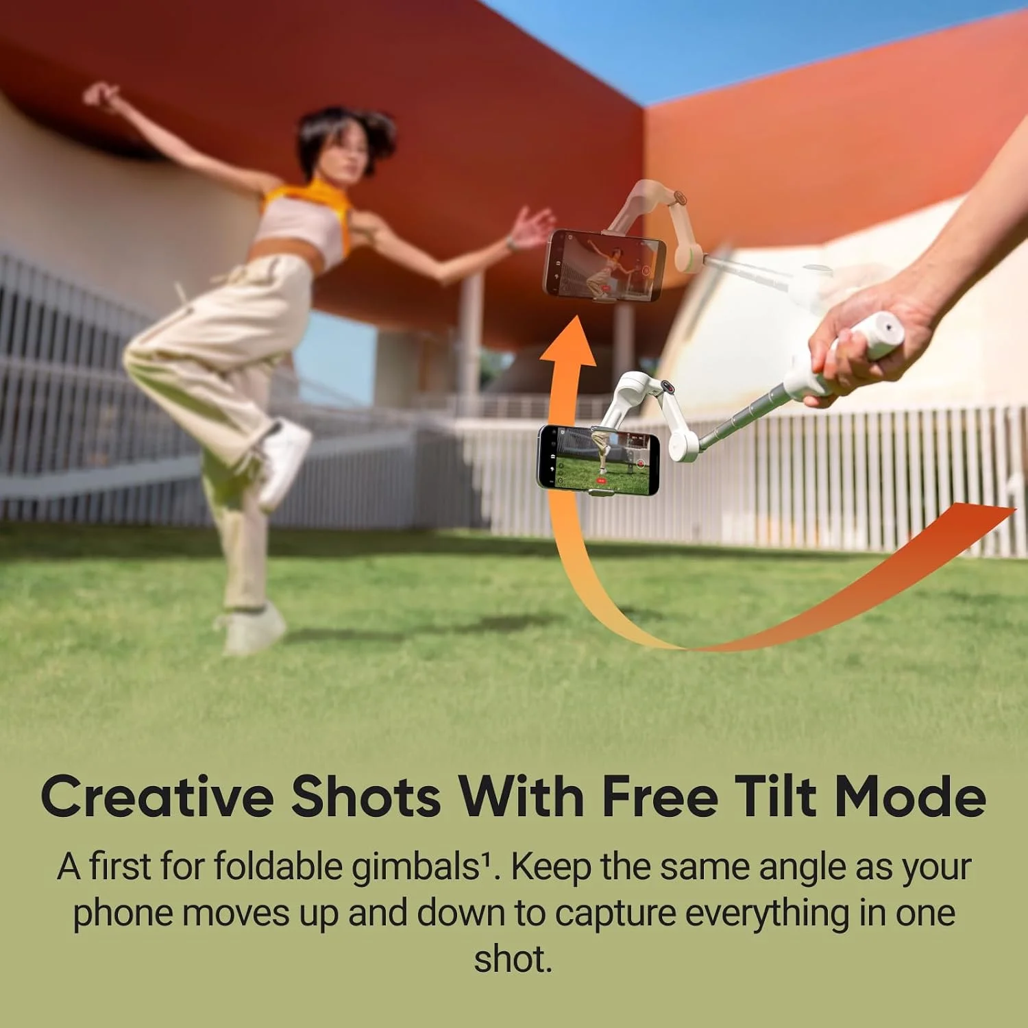 Insta360 Flow 2 Pro - Summit White — Estabilizador gimbal para celular con IA