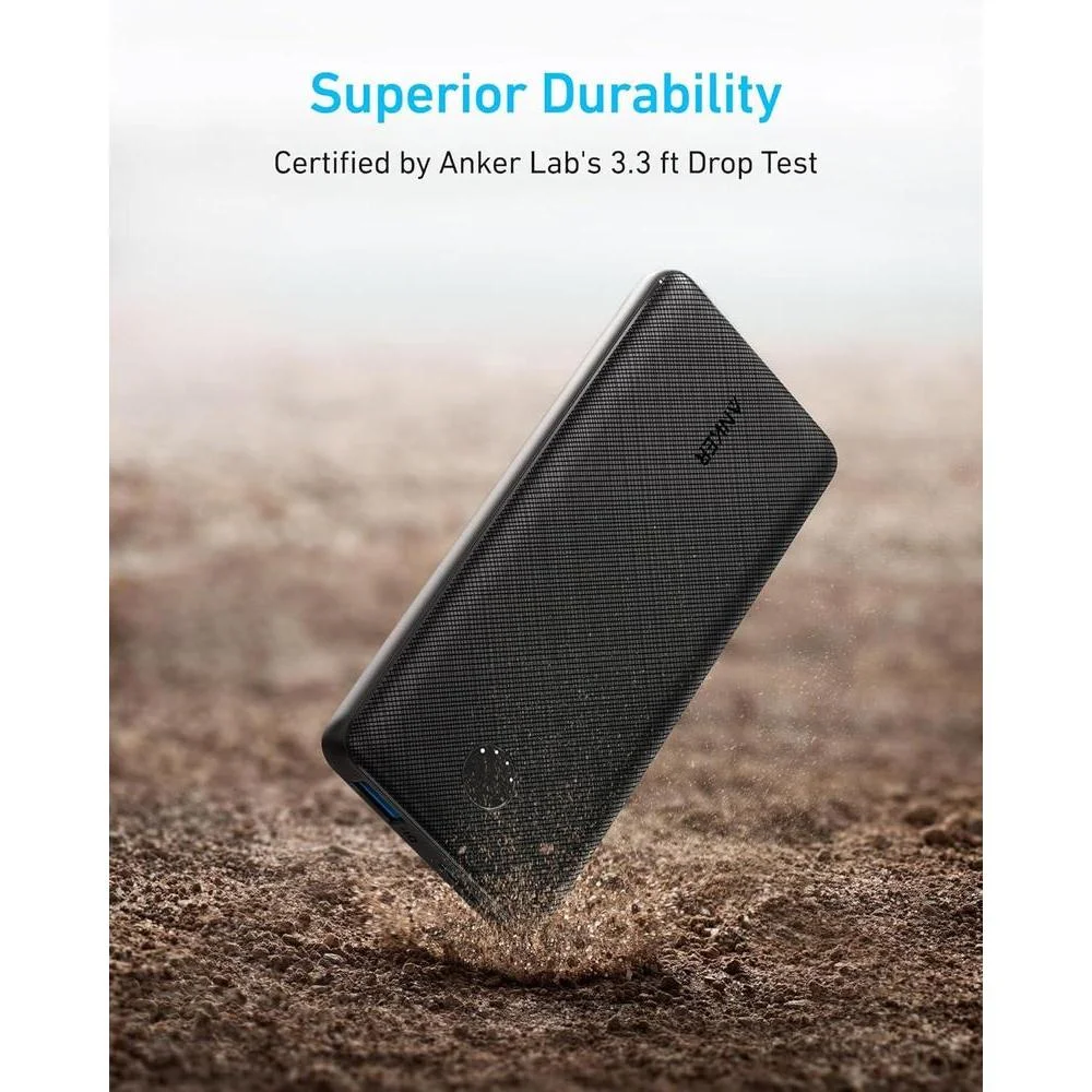 Anker Banco de energía compacto PowerCore 10K, batería de 10,000 mAh con carga PowerIQ para iPhone, iPad y más, USB-C bidireccional