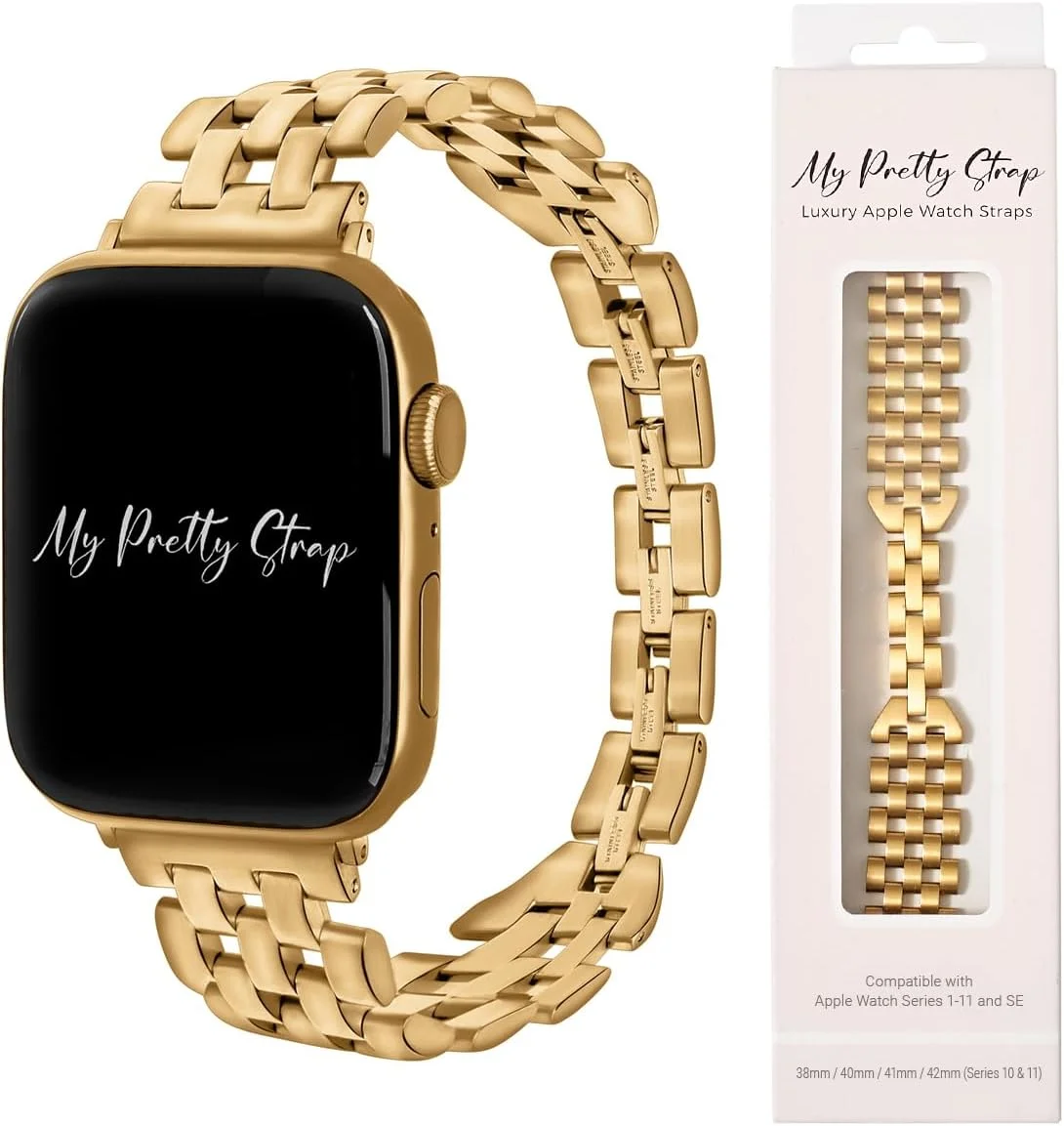 Correa para Apple Watch acero inoxidable My Pretty Strap ajustable para mujer