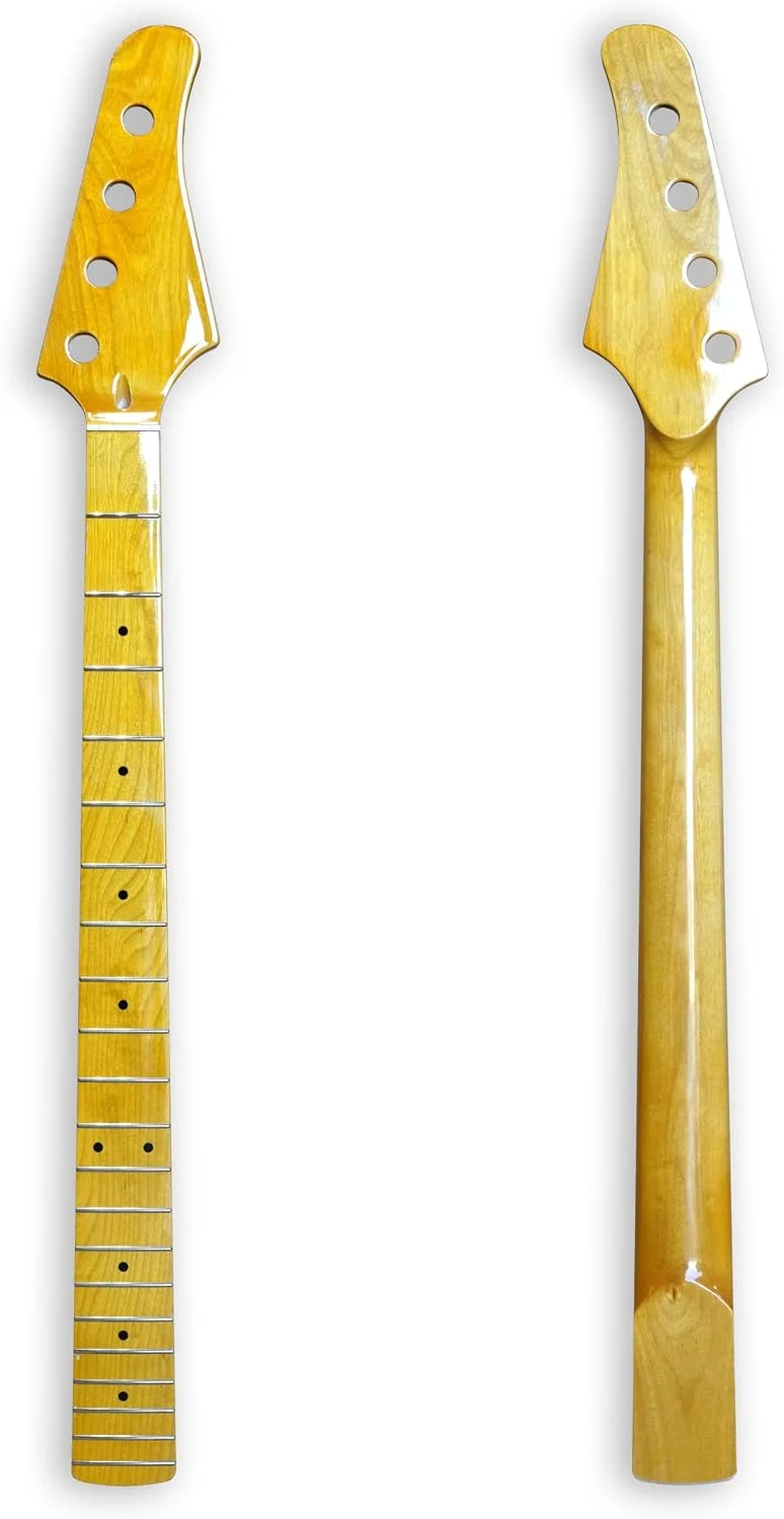 BexGears 4 String Electric Bass Guitar Neck 21 Fret Bolt On Maple fingerboard