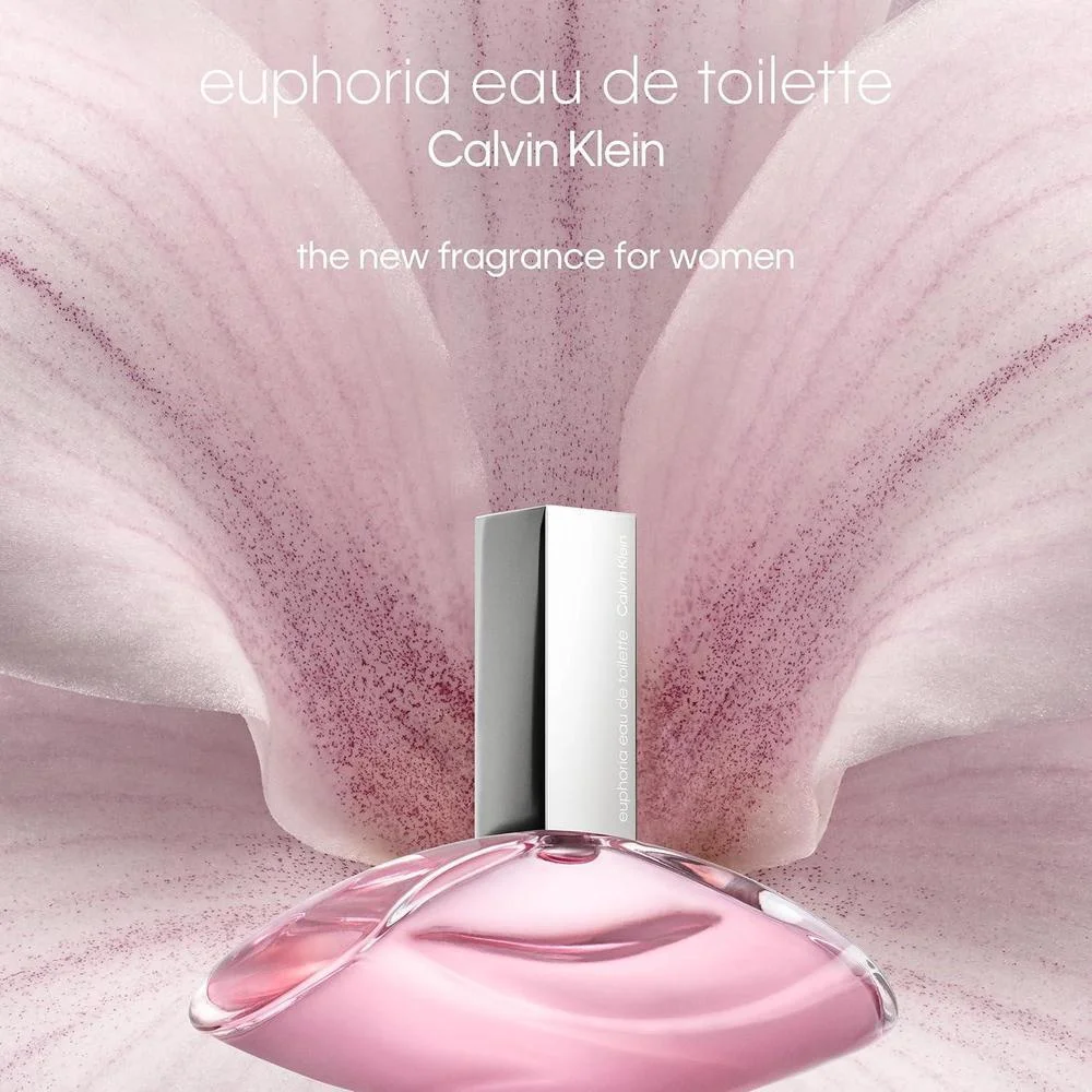 Calvin Klein Euphoria Eau de Toilette, perfume para mujer con notas de ciruela, orquídea y vainilla de larga duración
