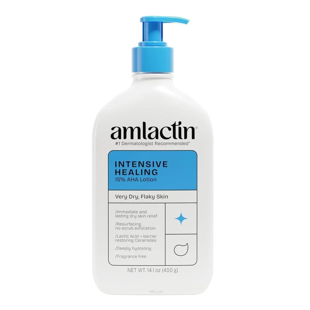 Loción Corporal Amlactin Intensive Healing con Ácido Láctico 15%, 14.1 oz