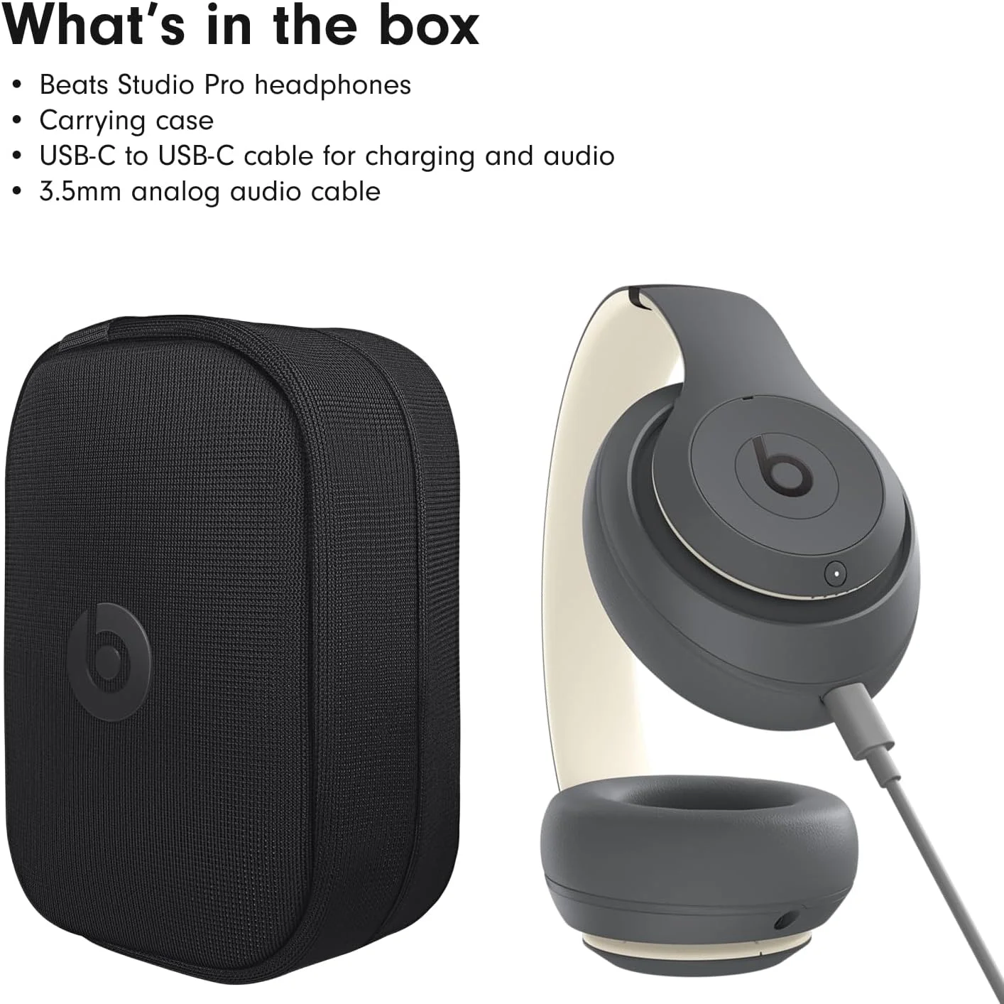 Beats Studio Pro - Gris arena — Audífonos over-ear premium con ANC, hasta 40h