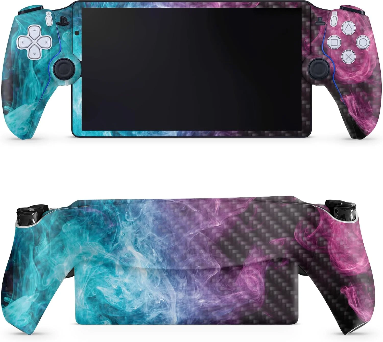 Skin de vinilo Carbon Fiber para PS5 Portal Remote Player Mystic Smoke