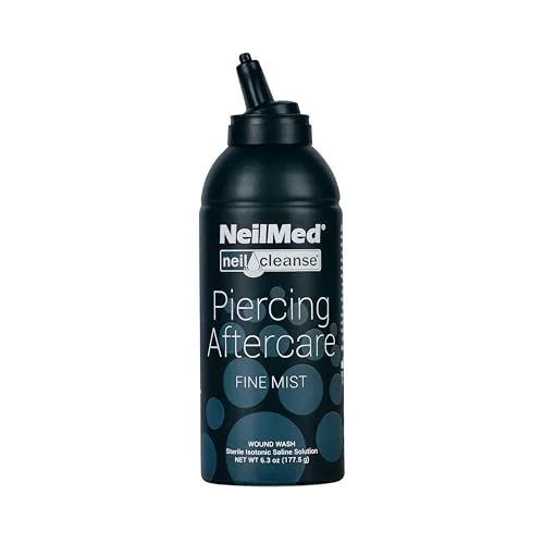 NeilMed NeilCleanse Piercing Aftercare, Fine Mist, 6.3 Fluid Ounce