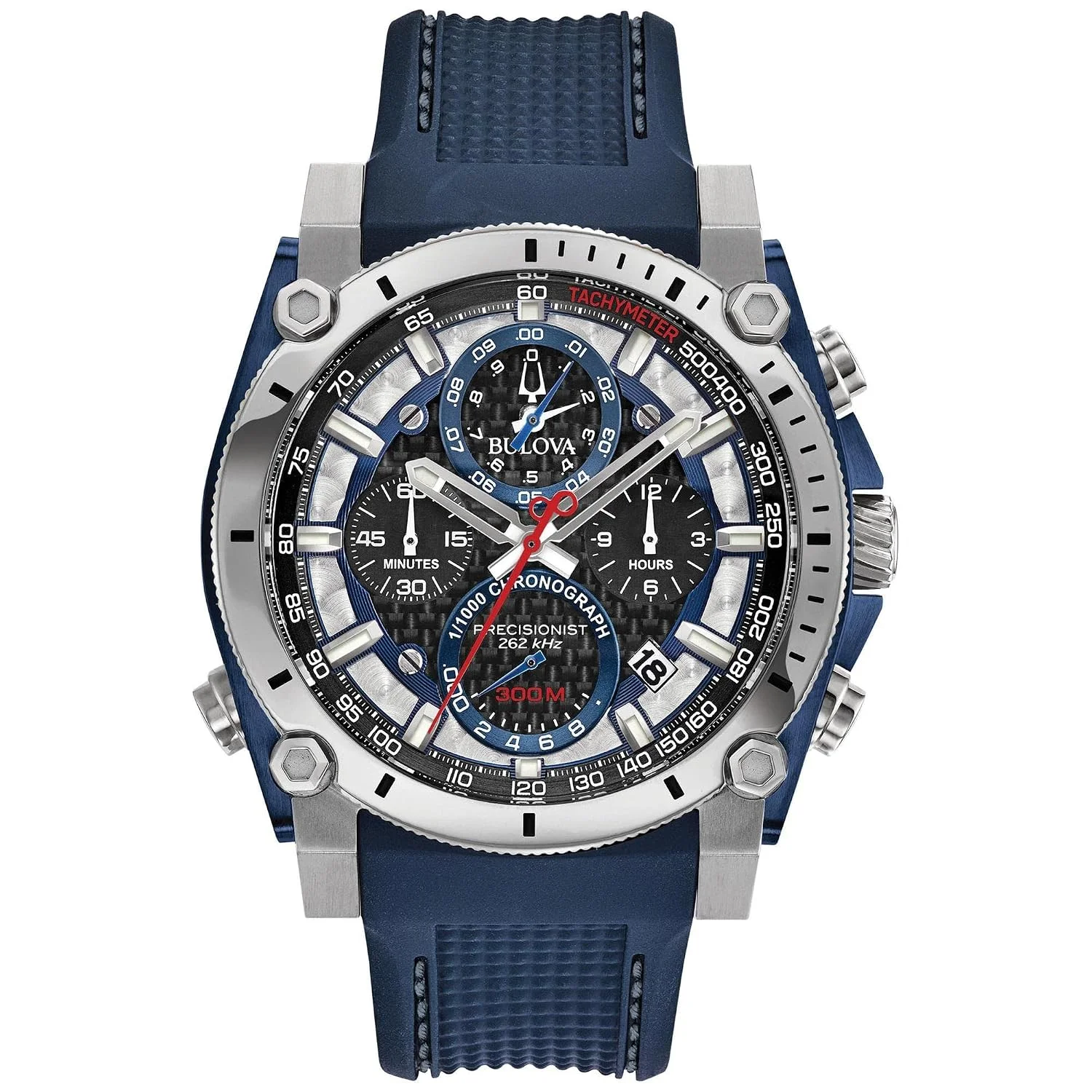 Bulova Precisionist Icon Reloj Cronógrafo 8 Agujas Azul 98B315