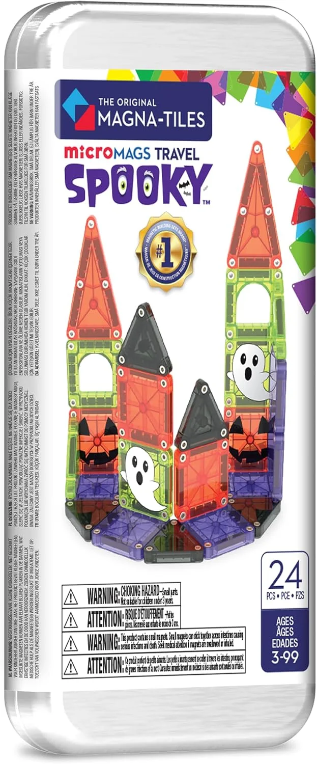 Bloques magnéticos microMAGS Spooky Travel Set 24 piezas