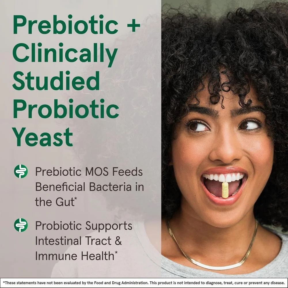 Suplemento de Saccharomyces Boulardii + MOS, probióticos para la salud digestiva y tracto intestinal, 90 cápsulas