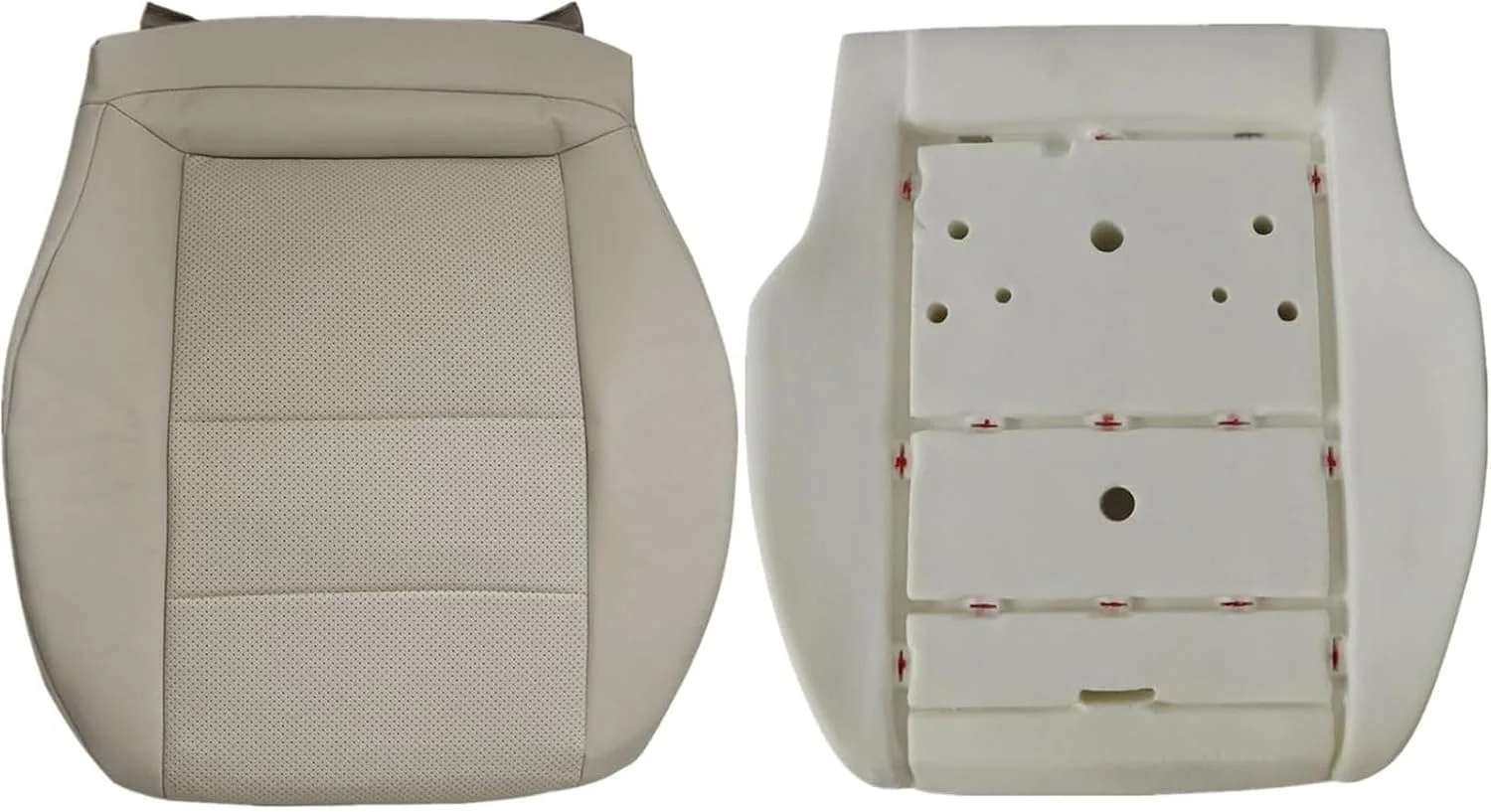 Funda de asiento inferior conductor Nlqr cuero microfibra Ivory con espuma para Mercedes Benz GLK y C 2008-2015