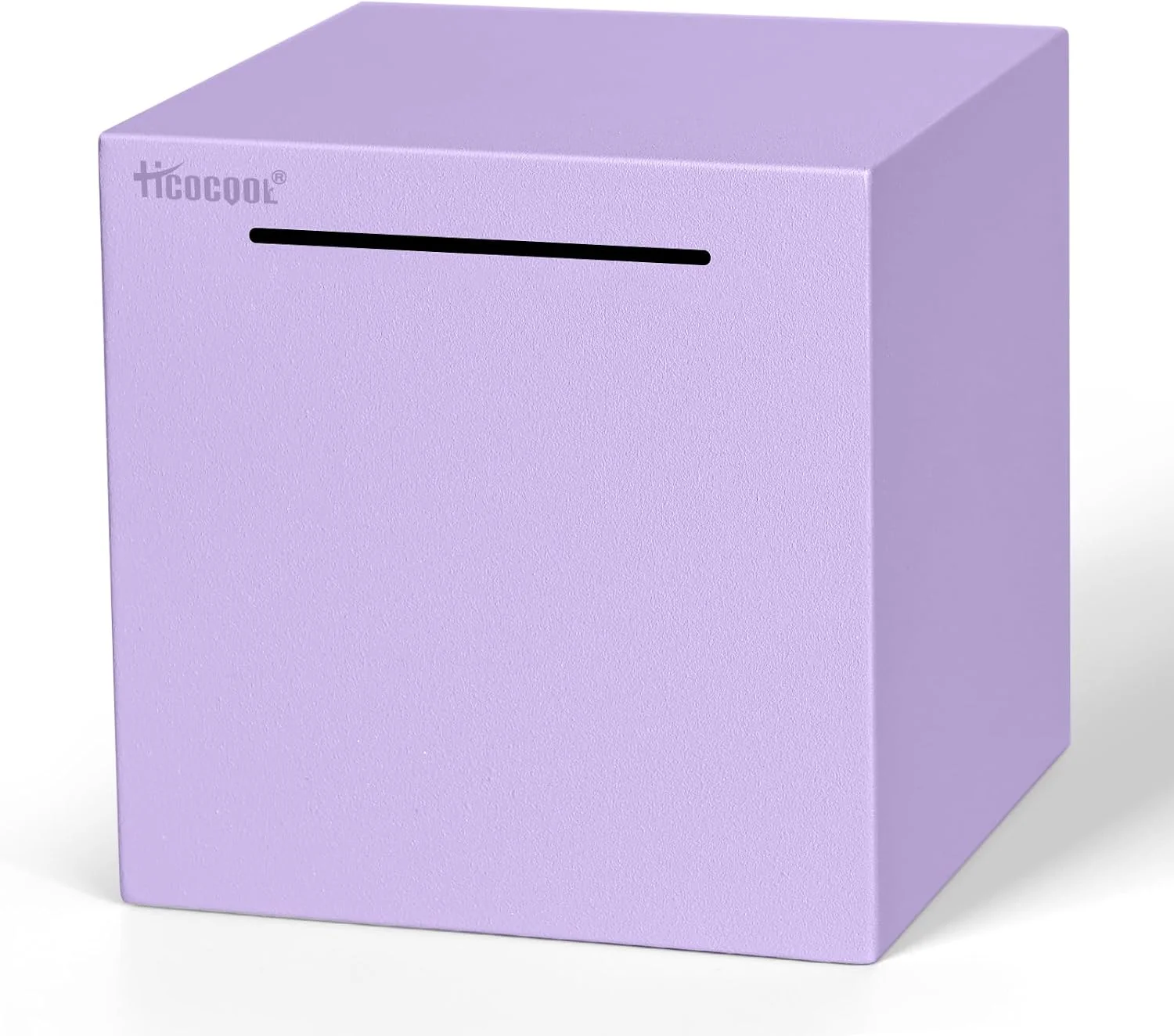 Alcancía Hicocool acero inoxidable morada 5.9 pulgadas