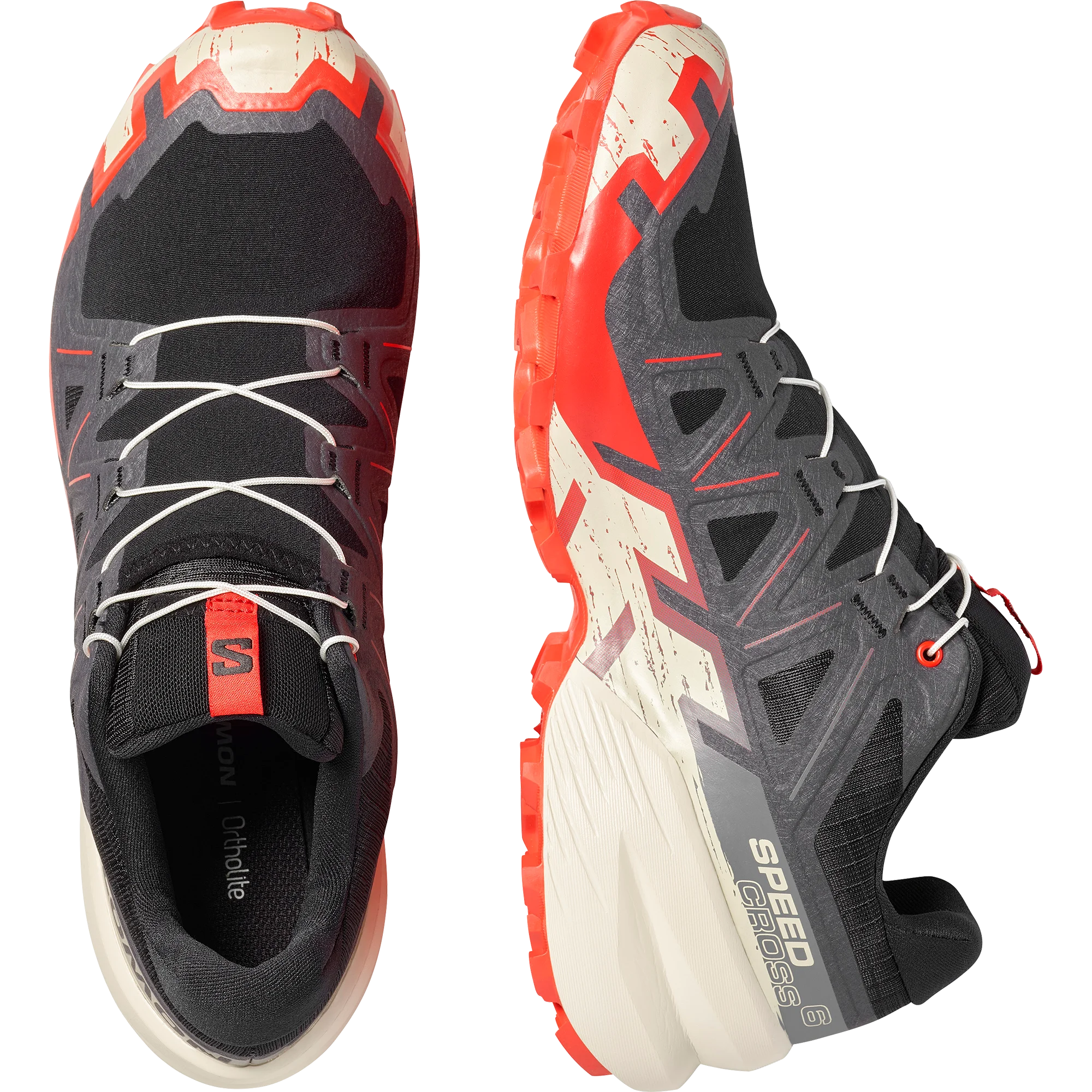 Salomon Speedcross 6 Black Fiery Red