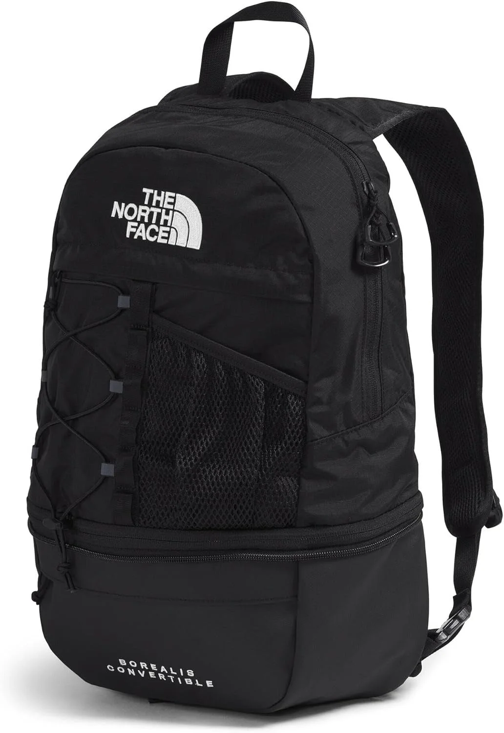 The North Face Borealis Convertible Pack - Commuter Laptop Backpack, Removable Lumbar Pack, Water Repellent Finish, TNF Black/TNF Black, One Size
