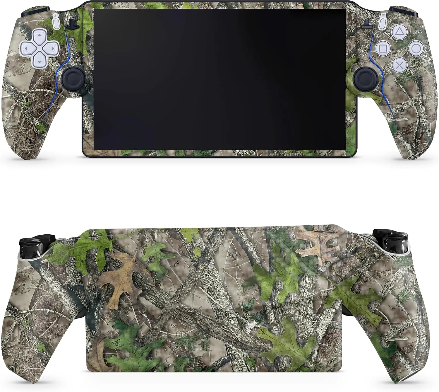 Skin de vinilo Carbon Fiber para PS5 Portal Remote Player verde HTC
