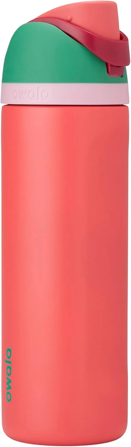 Botella de agua Owala FreeSip acero inoxidable 24 oz Strawberry Fields