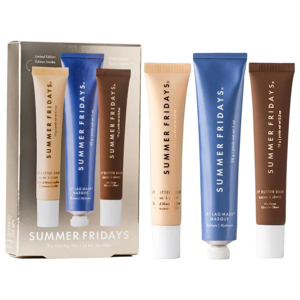 The Holiday Trio Set con Lip Butter Balm en Hot Cocoa & Toasted Marshmallow