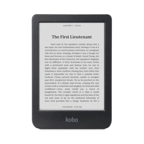 Kobo Clara BW eReader, 6” Touchscreen, Waterproof, 16GB, Black