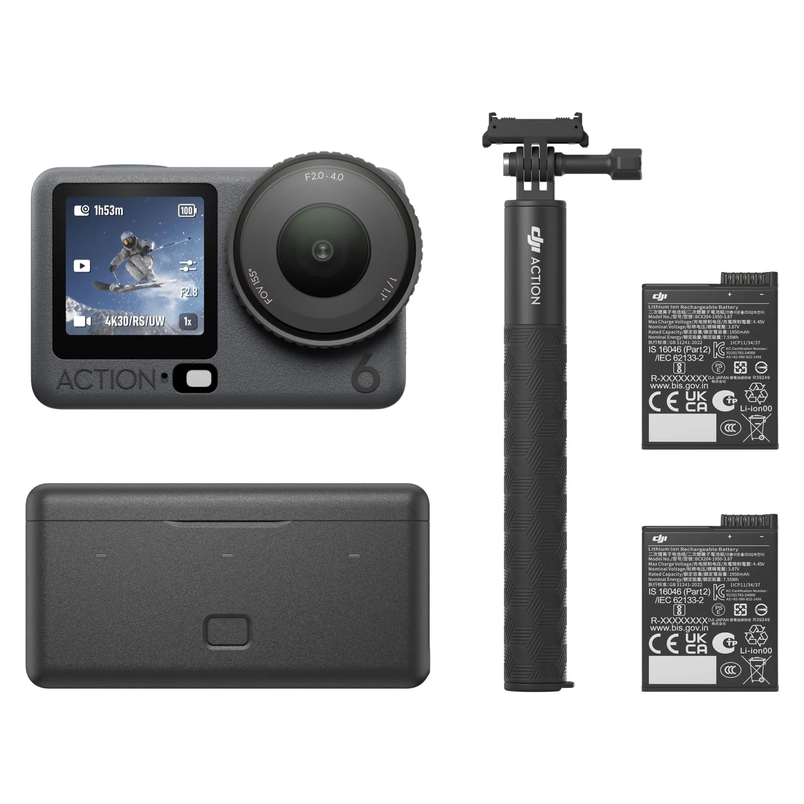 Cámara de Acción DJI Osmo Action 6 Enhanced Combo 8K Waterproof