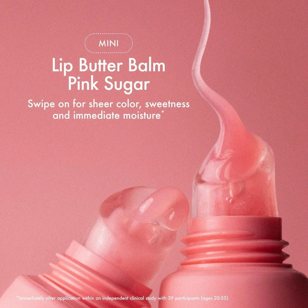 The Dewy Pink Set con Mini Lip Butter Balm en Pink Sugar