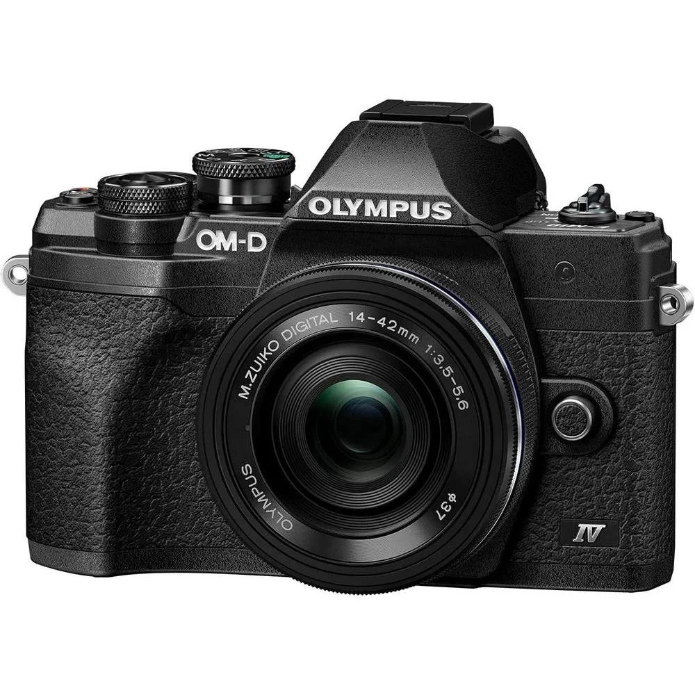 Cámara Olympus OM-D E-M10 Mark IV del sistema Micro Cuatro Tercios con lente M.Zuiko Digital ED y video 4K