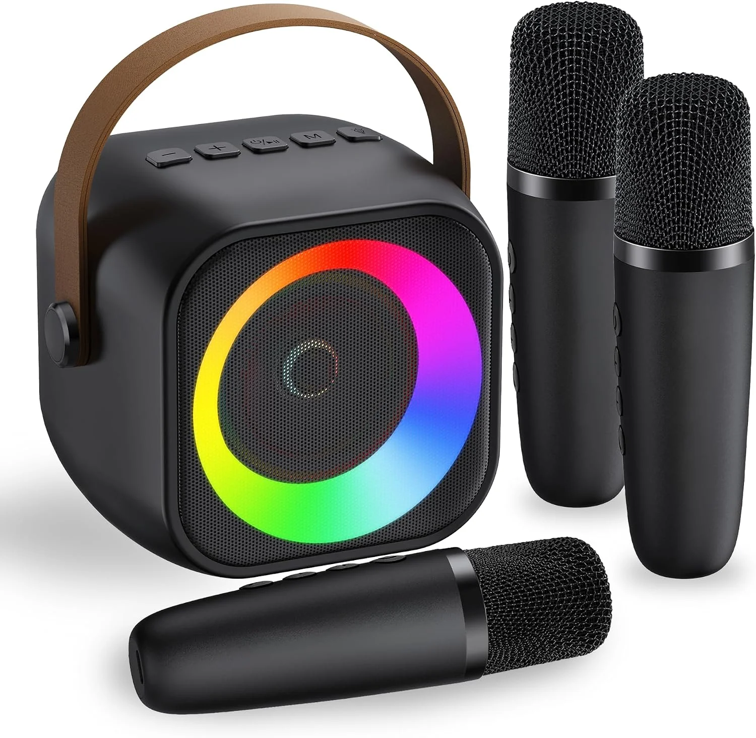Karaoke Machine,Mini Portable Karaoke Speaker with 3 Wireless Microphones