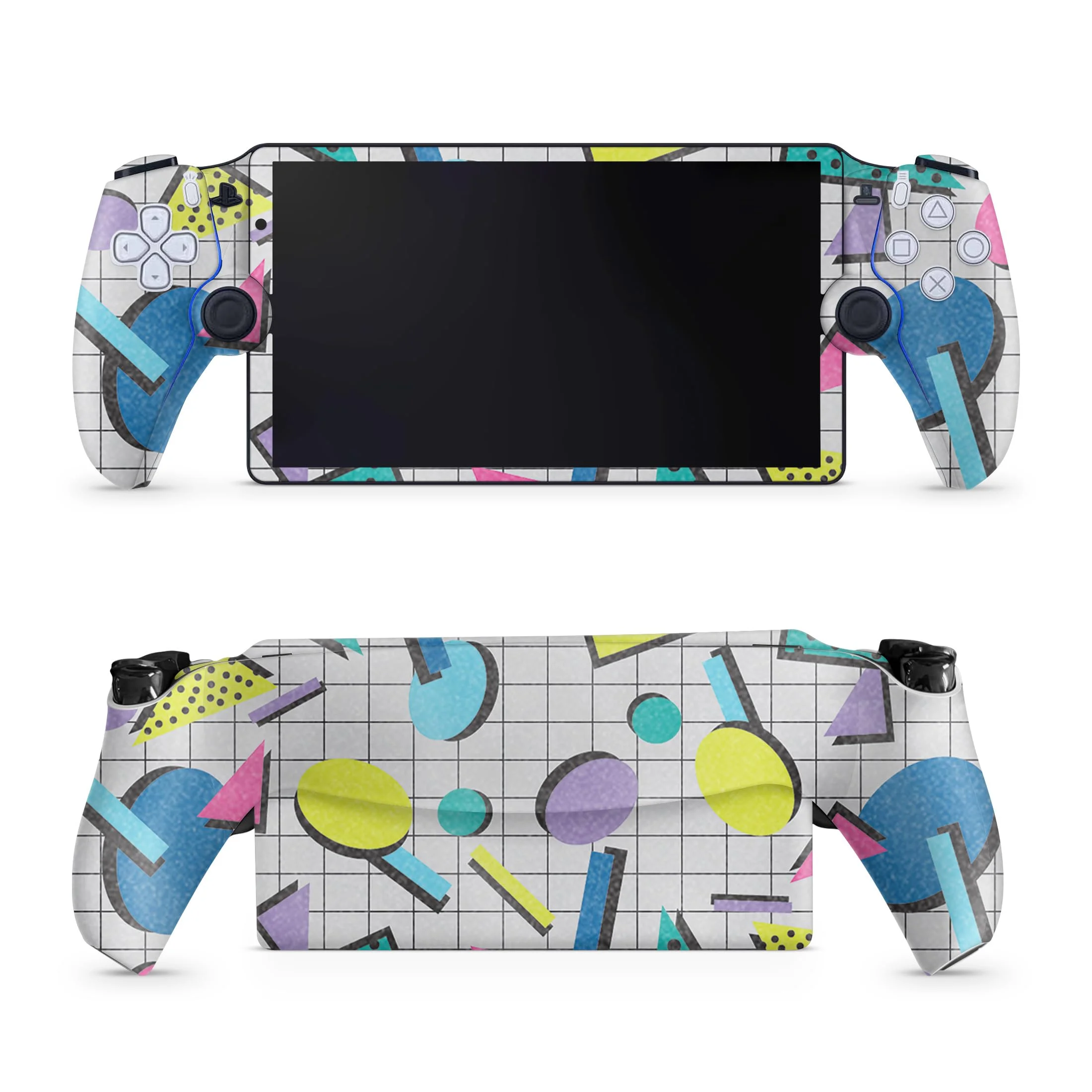 Skin Glossy Glitter Gaming para PS5 Portal Remote Player Awesome 80s