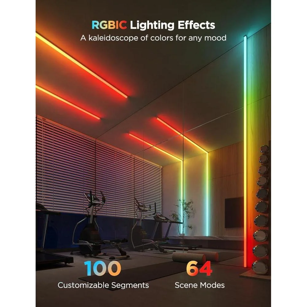 Govee RGBIC LED Strips: Iluminación Inteligente con Alexa y Google. Ideales para dormitorio y estudio