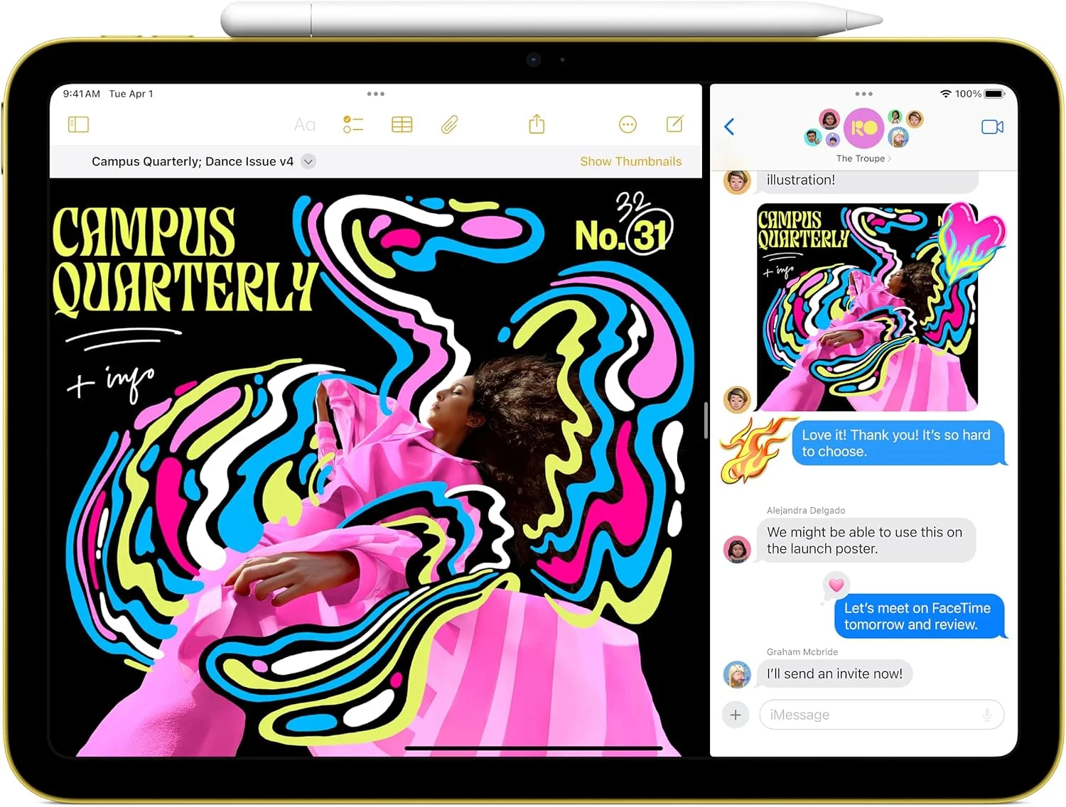 Apple iPad A16 11" (2025) Wi-Fi + Cellular (5G) - Rosa