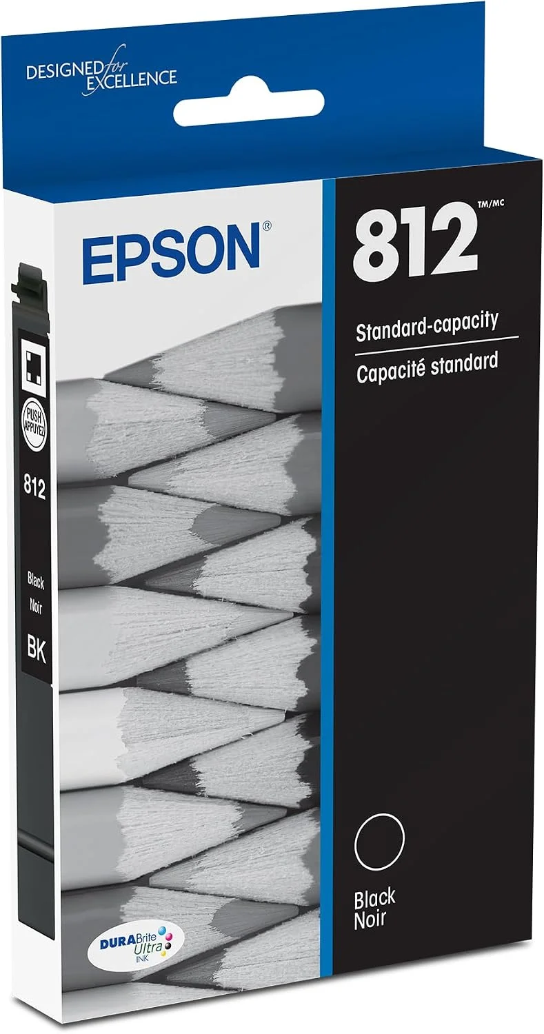 Cartucho de tinta Epson 812 DURABrite Ultra negro capacidad estándar