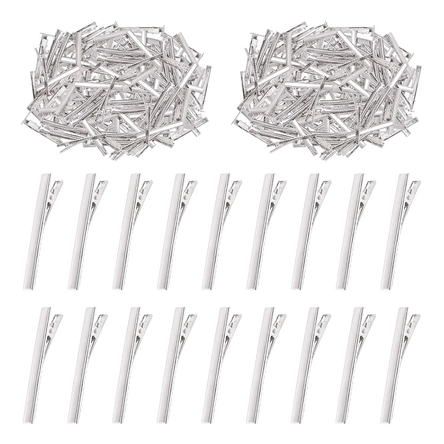 Kit de 200 pinzas metálicas para el cabello Swpeet de 6.5 cm